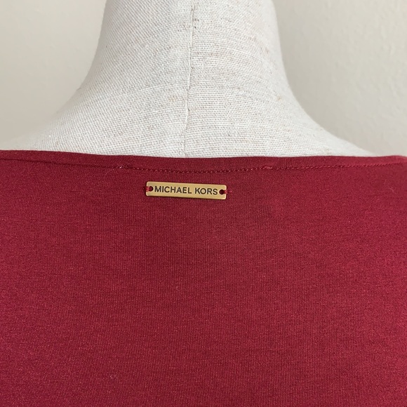 Michael Kors, burgundy top, size medium - Picture 6 of 7